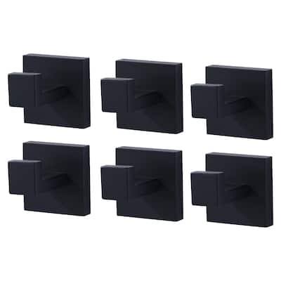 WOWOW J-Hook Wall Mount Robe/Towel Hook 6PCS