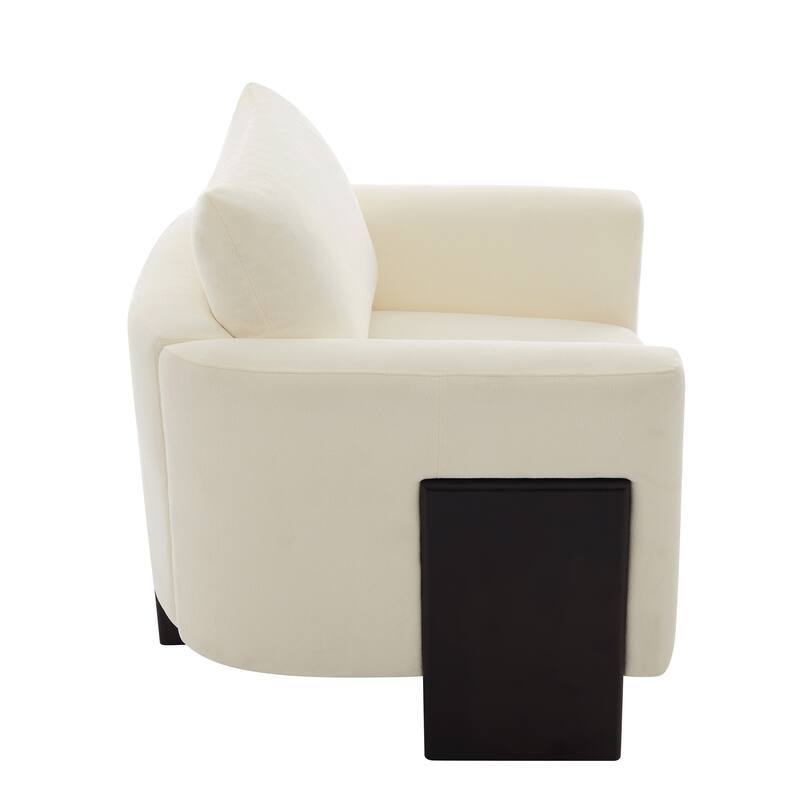 Christopher Knight Home - American Modern 3-Seater Upholstered Sofa and 2 Accent Chairs Set with Rubberwood Legs