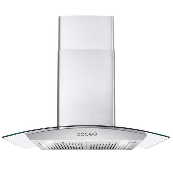 slide 2 of 13, Cosmo 30 in. Ducted Wall Mount Range Hood with 380 CFM, 3 Fan Speeds