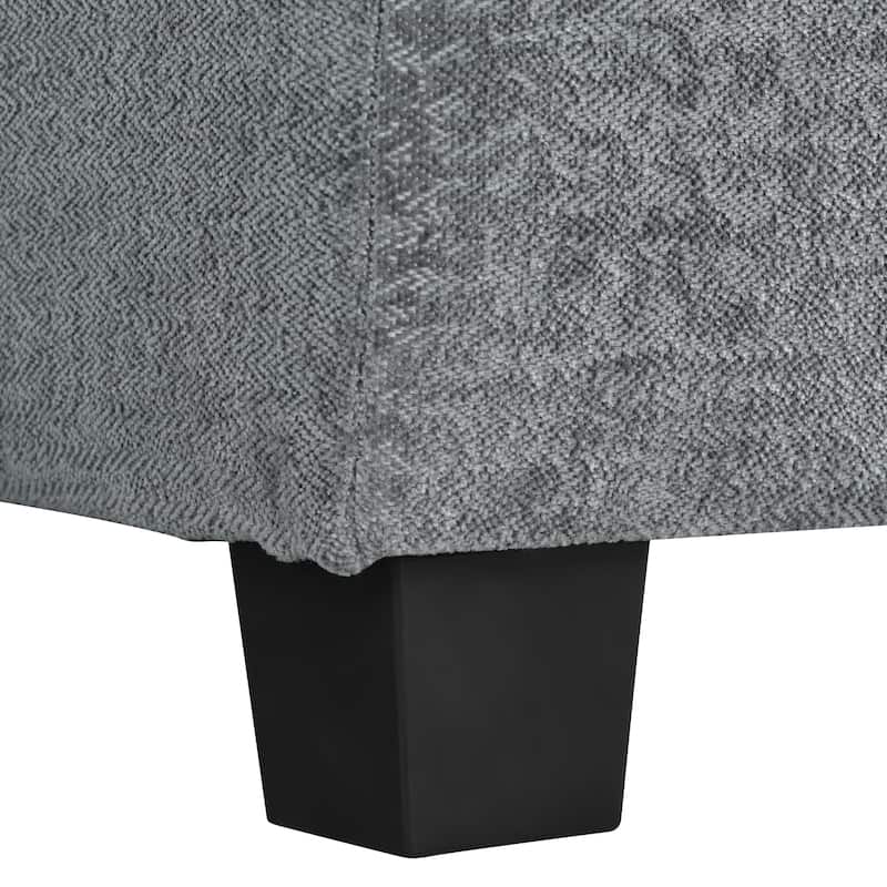 U-Shaped Comfy Cloud Couch, 6-Seat Chenille Deep Seat Sofa with Armrest Cushions