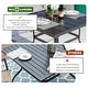 preview thumbnail 26 of 30, Outdoor 5/7-Piece Textilene Dining Set, Powder-coated Iron Frame