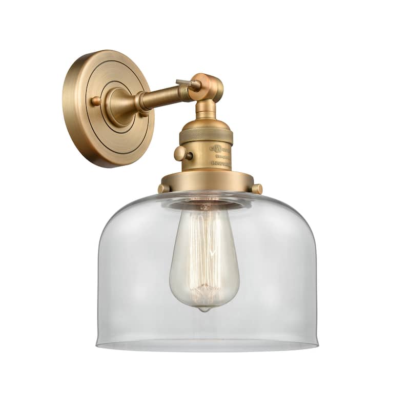 Innovations Lighting Large Bell Single Light 12" Tall Bathroom Sconce