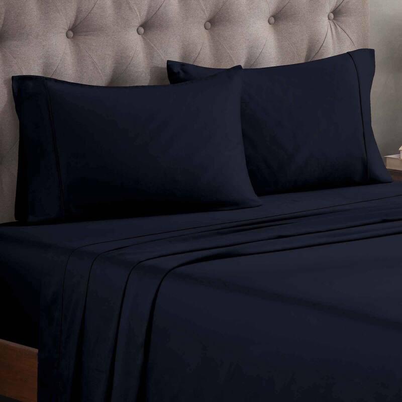 Superior Egyptian Cotton 300 Thread Count Solid Bed Sheet Set