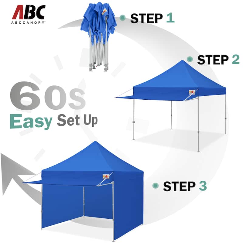 ABCCANOPY Pop up Canopy Tent with Awning and Sidewalls