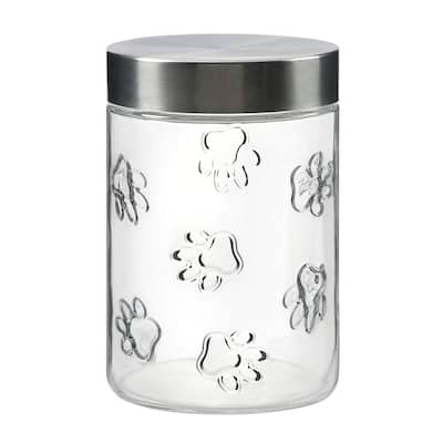 Amici Pet Maxwell Collection Paw Glass Storage Canister