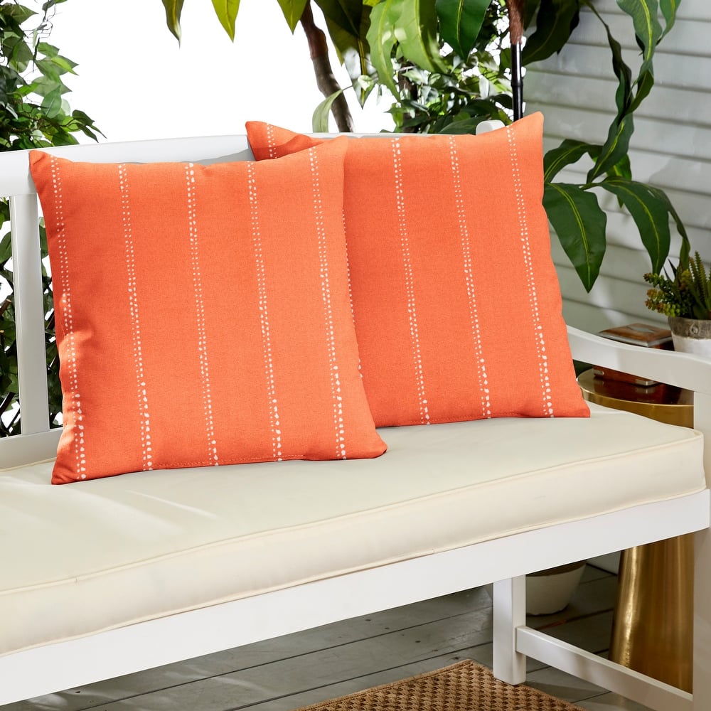 Sorra Home Outdoor Knife Edge Pillow Set of 2
