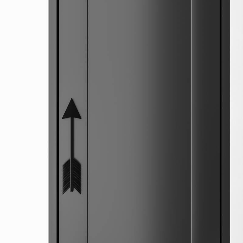 VECELO Tall Bathroom Storage Cabinet, Freestanding Linen Tower with 4-Tier Shelf, 1 Drawer and 1 Cupboards