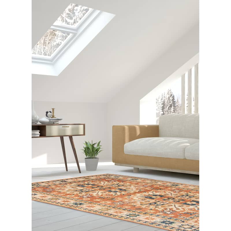 ECARPETGALLERY Hand-knotted Jules Serapi Copper Wool Rug - 5'4 x 8'0