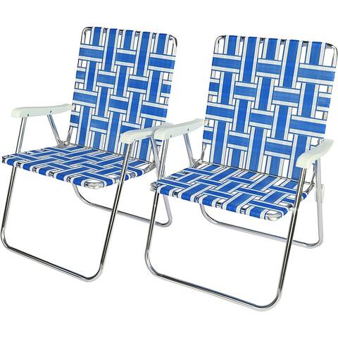 Metal Patio Folding Chair (Set of 2)