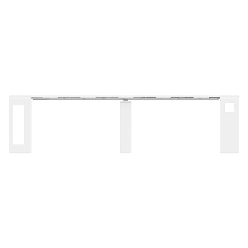 120" Extending Console Table to Writing Desk, Solid Pine Wood Space-Saving Desk Slim Entryway Table for Small Spaces Table