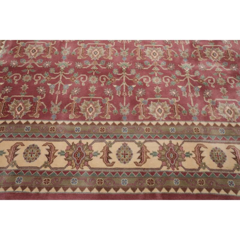 9x12 Hand Knotted Wool Plum Heriz Plush Pile Pande Cameron sheen Rug - 9' x 12'