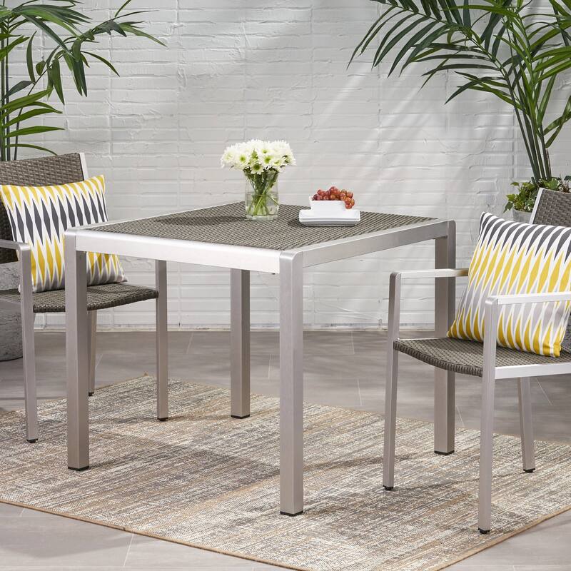 Outdoor Aluminum Square Dining Table