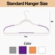 preview thumbnail 15 of 38, Clothes Hangers Plastic Coat Hangers Non-Slip Space-Saving Swivel Hook