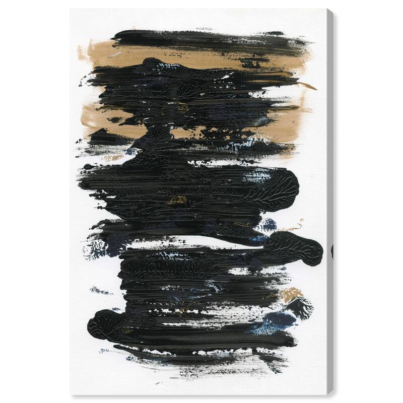 Wynwood Studio Abstract Ground Minerals Black and Modern & Contemporary Wall Art Canvas Print