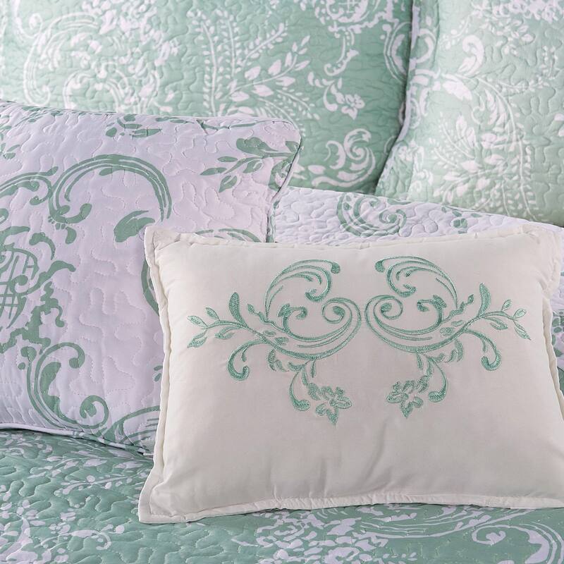 Serenta 5 Piece Printed Microfiber LA Boheme Quilt Set