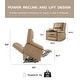 preview thumbnail 17 of 37, Leather Power Lift Recliner with Heat & Massage