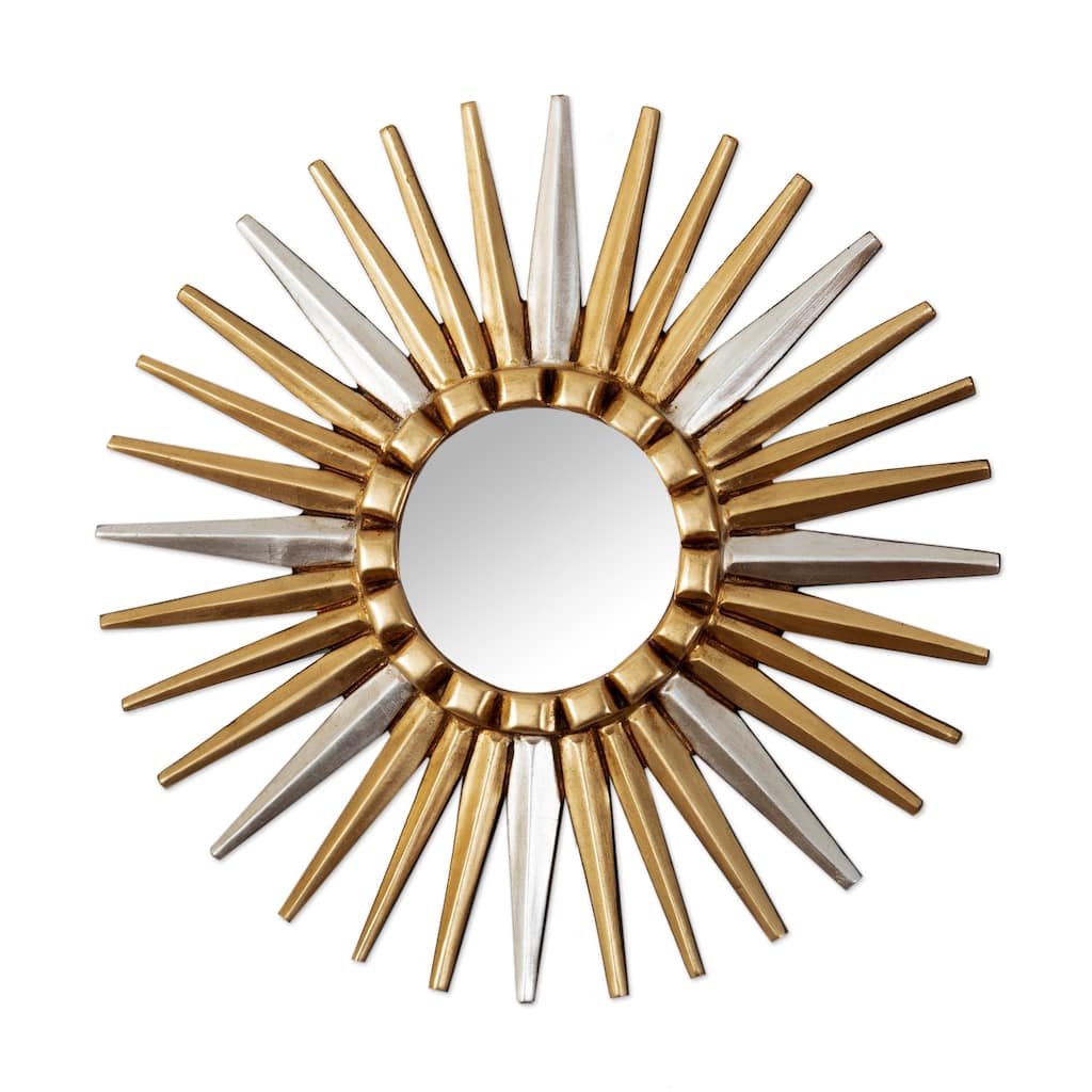 Novica Handmade Imperial Sunset Wood Wall Accent Mirror