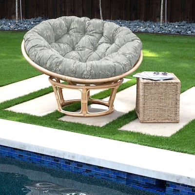 Sorra Home Sunbrella Outdoor Papasan Cushion - 44 in W x 44 in W x 4 in H