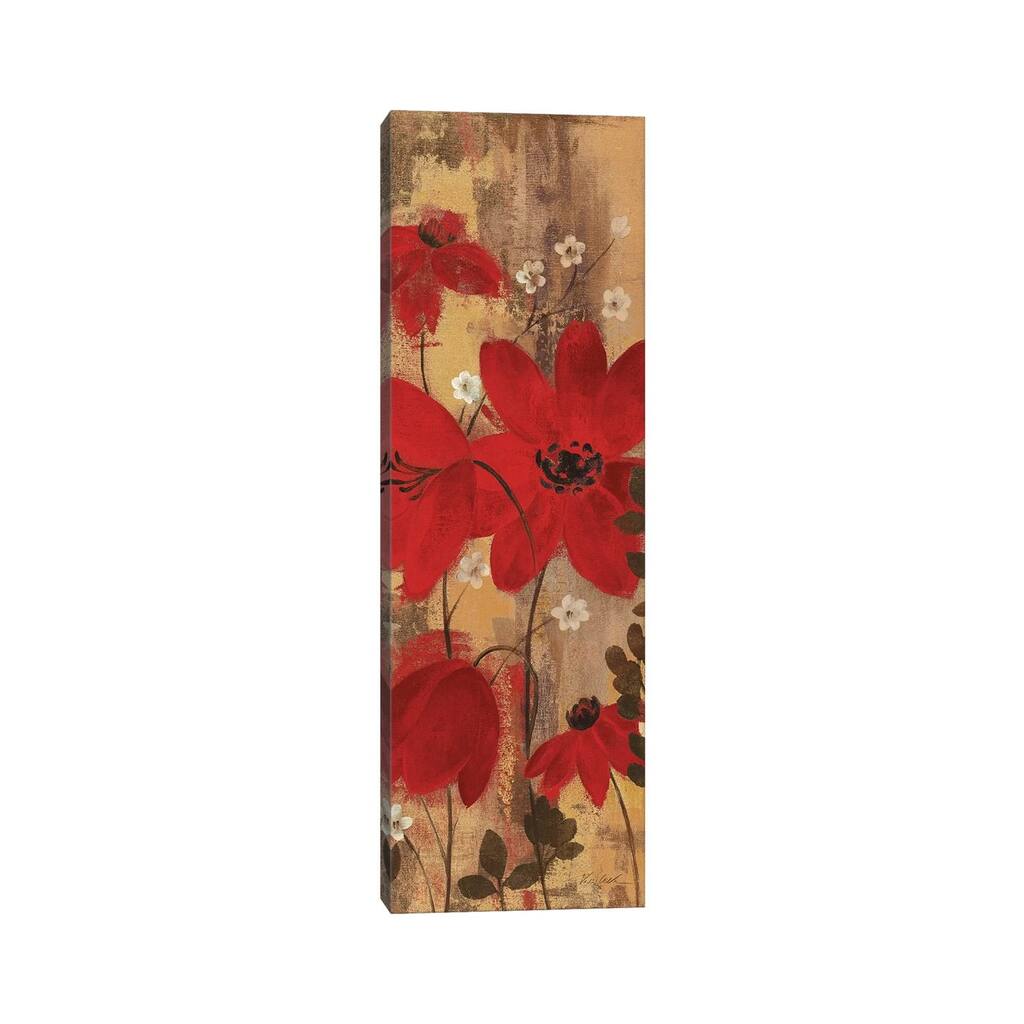 iCanvas "Floral Symphony Red II" by Silvia Vassileva Canvas Print