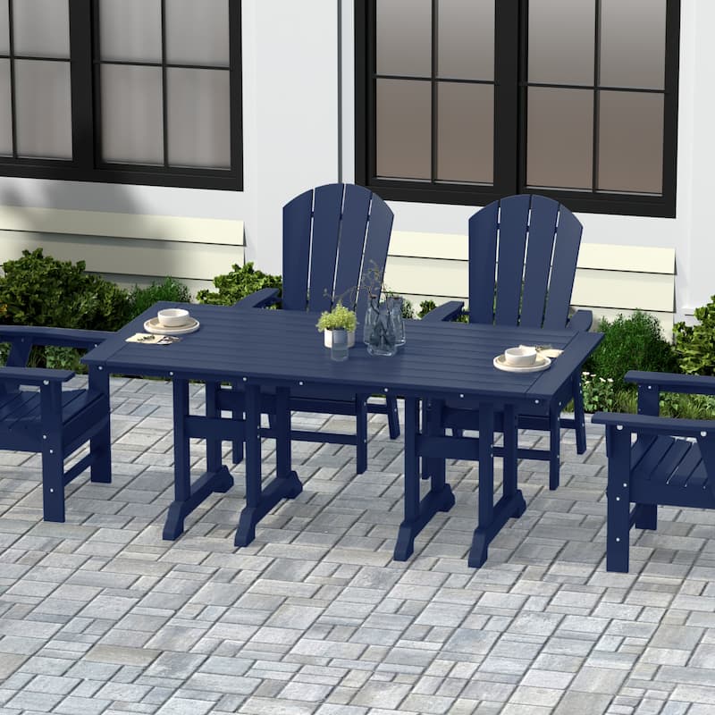 Laguna Hdpe All Weather Outdoor Patio 71" Rectangular Dining Table