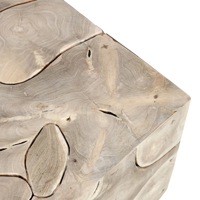 Classic Home Sorrento Teak Wood Square Coffee Table