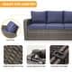 preview thumbnail 44 of 66, EROMMY 6/7 Piece Modular Outdoor Rattan Sofa Set, All-Weather Wicker Patio Furniture with Storage Table, Cushions & Pillows