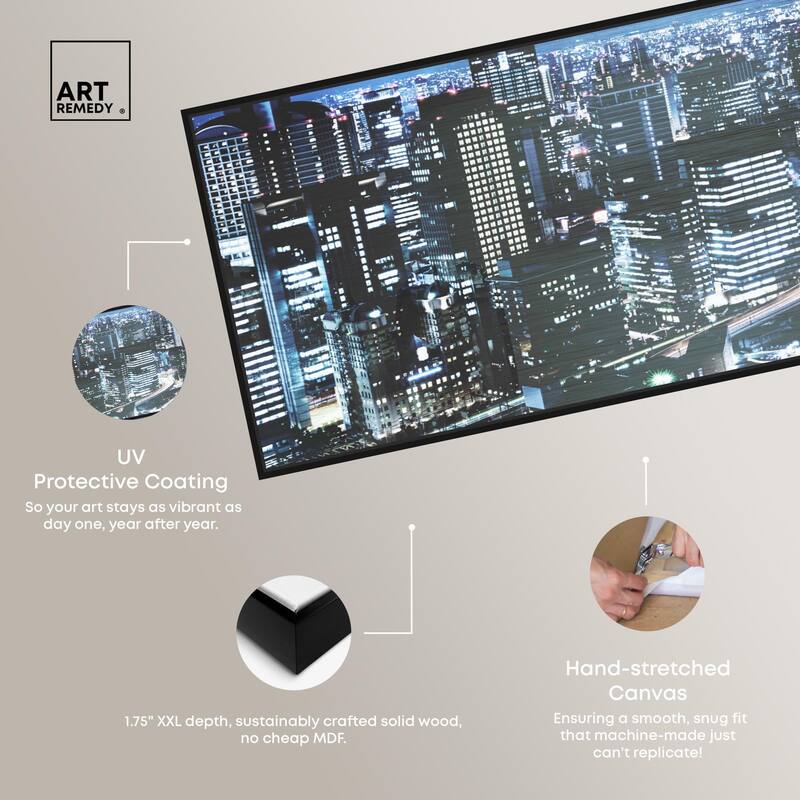 City Cosmos Tokyo Panoramic Canvas by Art Remedy