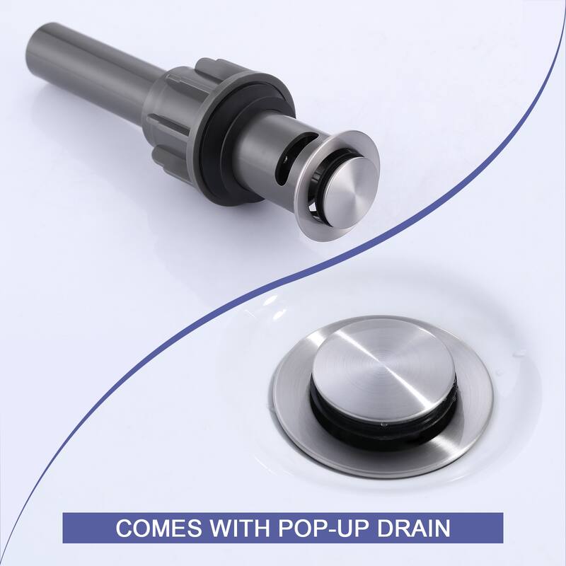 WOWOW 8-inch Two Handle Waterfall Bathroom Faucet