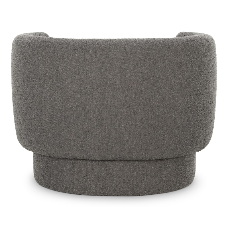 Aurelle Home Kindra Modern Fuzzy Upholstered Accent Chair