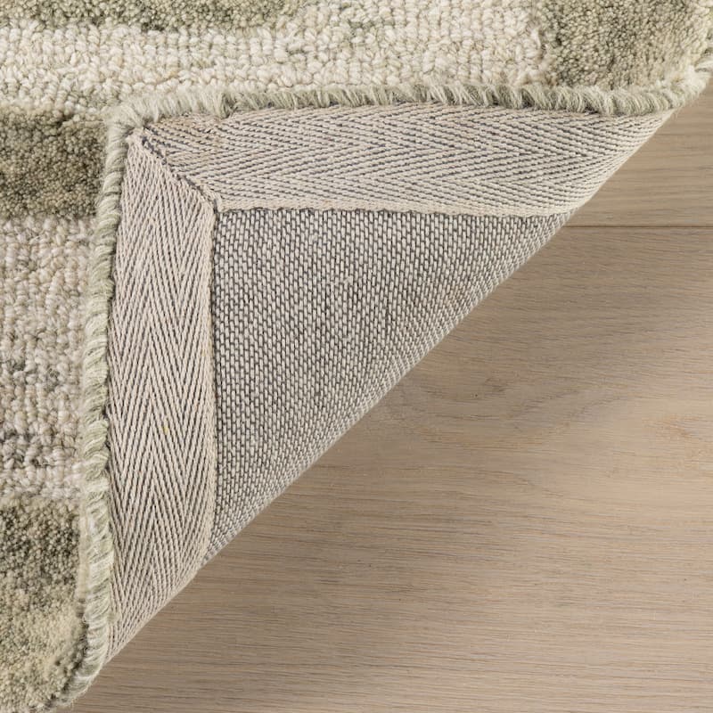 Carmeon Hamilton Caly Modern Bordered Wool Rug