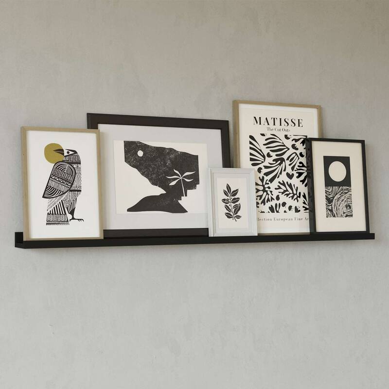 Wallniture Boston 46" Floating Shelves for Wall, Picture Ledge (Set of 3)