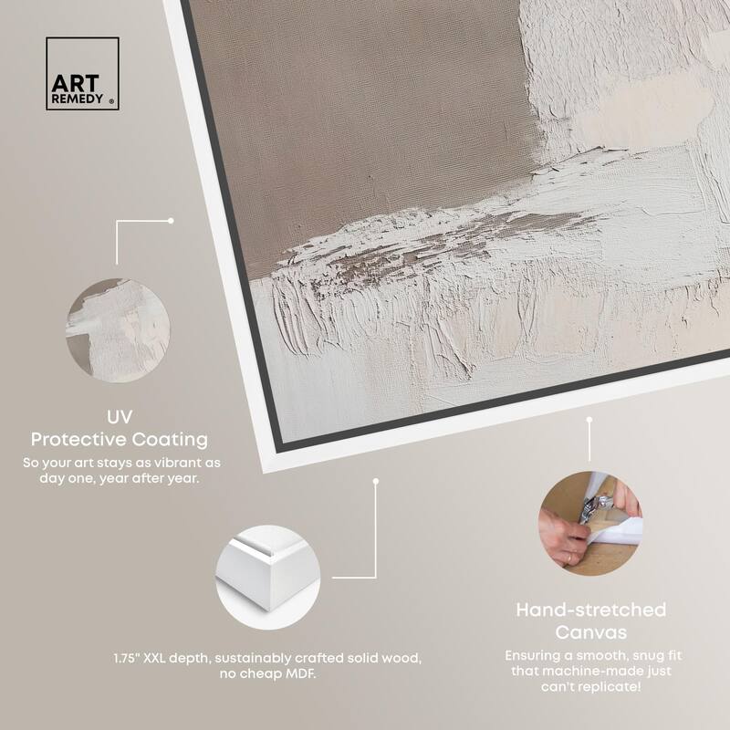 Art of Greige II Canvas by Art Remedy