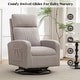 preview thumbnail 37 of 84, HOMYKA Swivel Glider Rocker Accent Chair for Nursery with Side Pocket