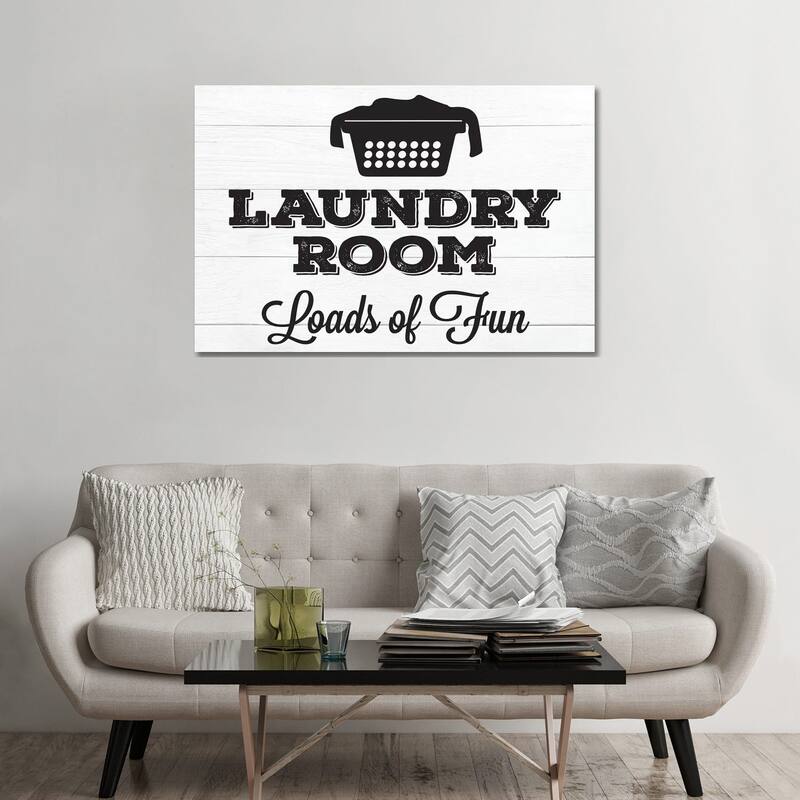 iCanvas "Laundry Shiplap I" by Melody Hogan Canvas Print - 32x48x1.5