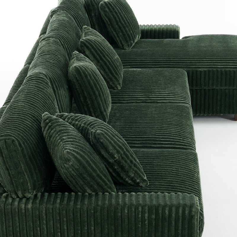 Anne 150" W Oversized Upholstered Modular Sectional Sofa