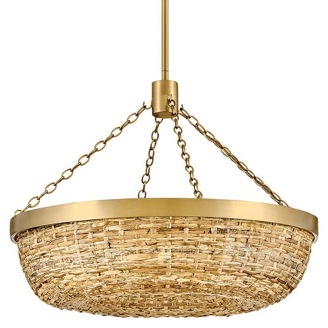 Hinkley Lighting 48423 Sanibel 4 Light 20" Wide LED Pendant with Woven