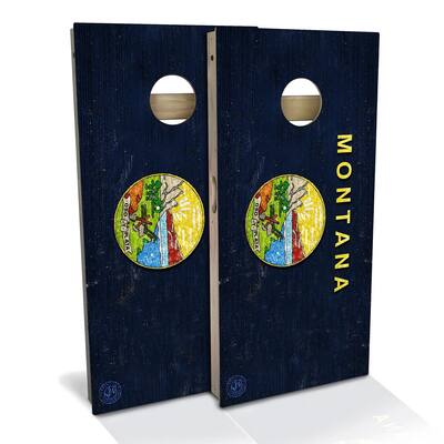 Montana Flag Outdoor Cornhole Board Set