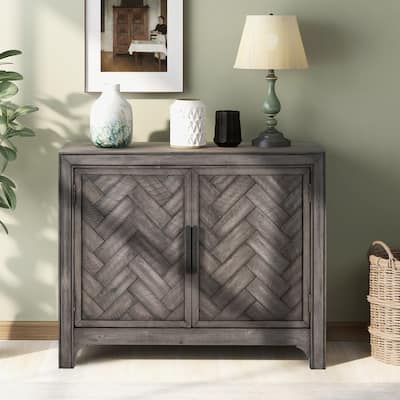 Modern Console Table Sofa Table for Living Room with 2 Shelves