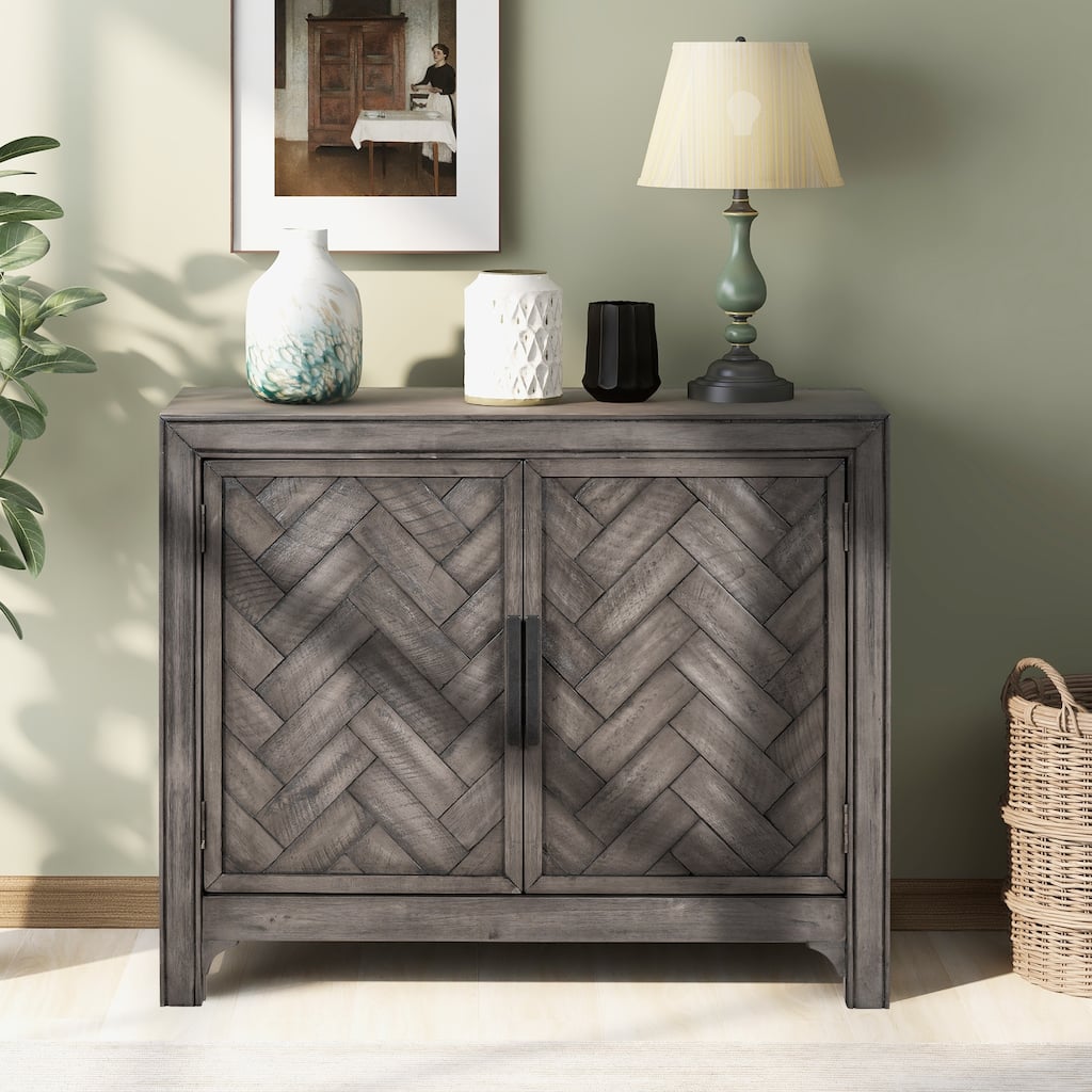 Modern Console Table Sofa Table for Living Room with 2 Shelves