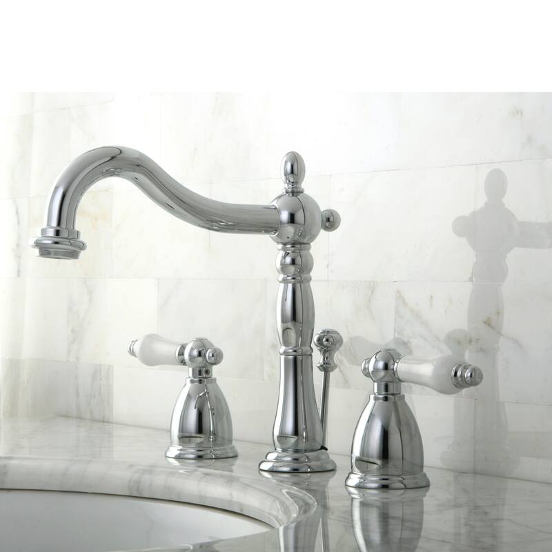 Kingston Brass Heritage 8 in. Widespread Bathroom Faucet - Polished Chrome