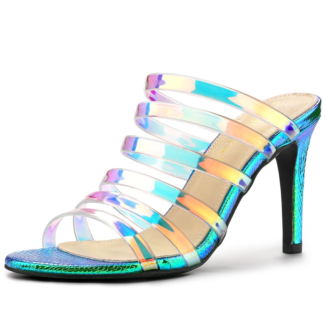 colorful strappy sandals