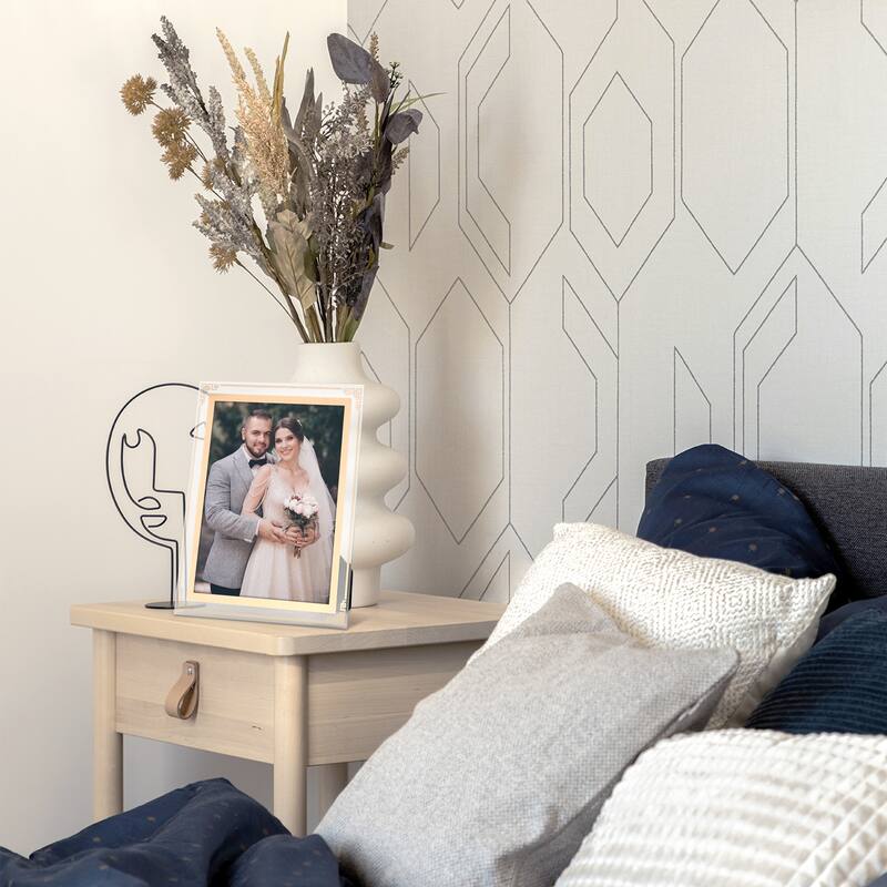 Glass Picture Frame for Tabletop Decor, Photo Frames for Horizontal and Vertical