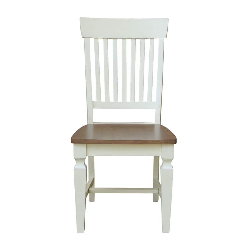 Solid Wood Vista Slat Back Dining Chairs - Set of Two