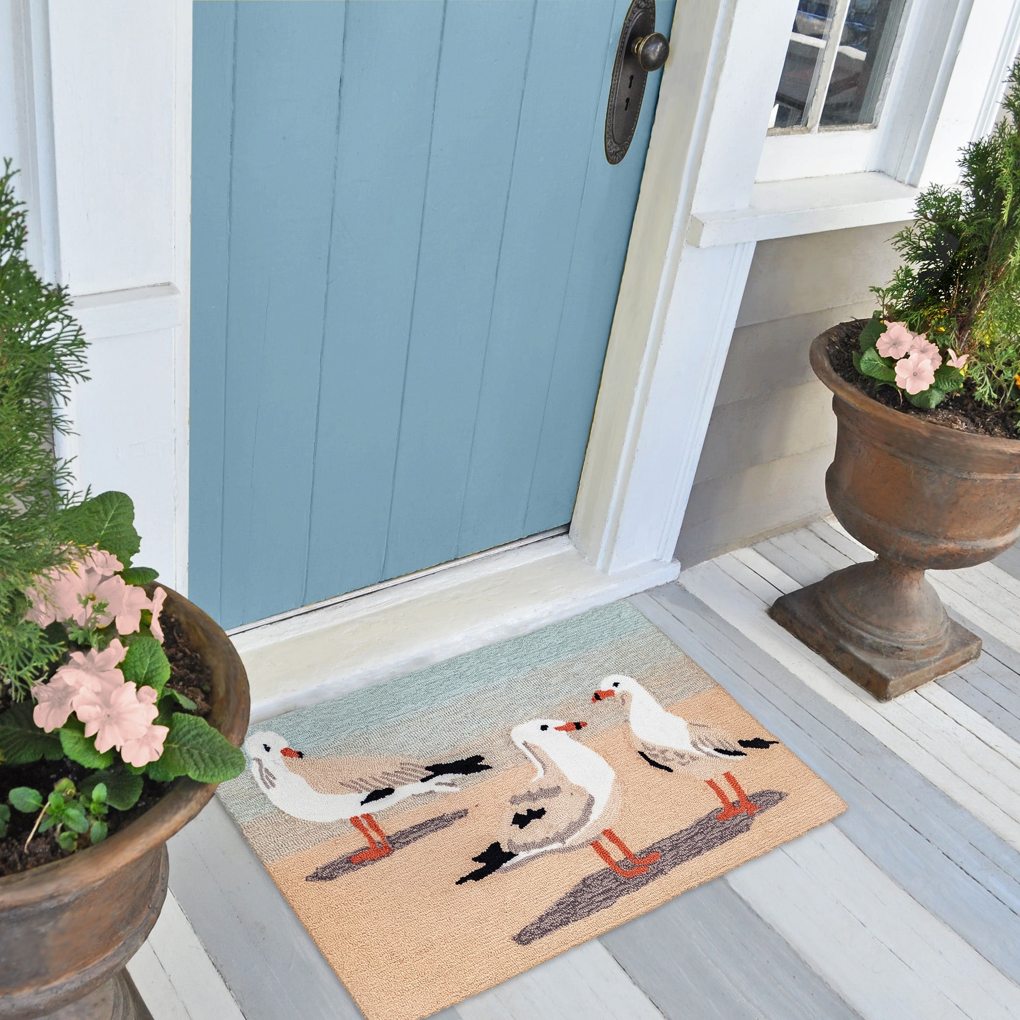 Lush Decor Frontporch Gulls Indoor/Outdoor Rug