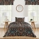 preview thumbnail 1 of 4, Sweet Jojo Designs Boho Wildflower Vintage Floral Girl 2p Twin-size Comforter Set - Black Orange Bohemian Farmhouse Cottagecore