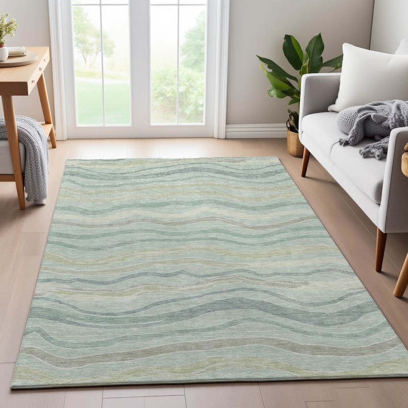 Premium Washable Super Soft Casual Stripes Mayfield Rug