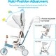 preview thumbnail 4 of 5, 7 in 1 Baby Tricycle, Foldable Toddler Tricycle with Removable
