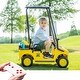 preview thumbnail 22 of 26, Ride-On Golf Cart for Kids, 12V Electric Car with Remote Control, Detachable Roof, Big Seat, Lights & Music, for Boys & Girls Yellow