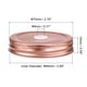 preview thumbnail 2 of 7, 30Pcs 70mm Tinplate Mason Jar Lids Regular Mouth with Straw Hole Rose Gold