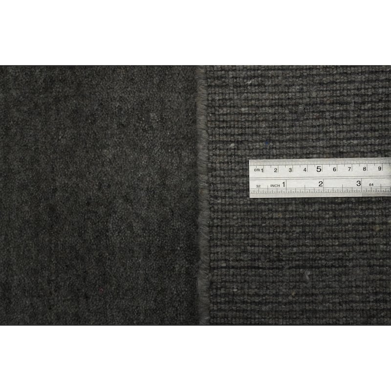 Hand Knotted Oriental 100% Wool Carpet Tribal Animal Pictorial Greys & Charcoal Gabbeh Area Rug - 10' 1'' X 8' 3''